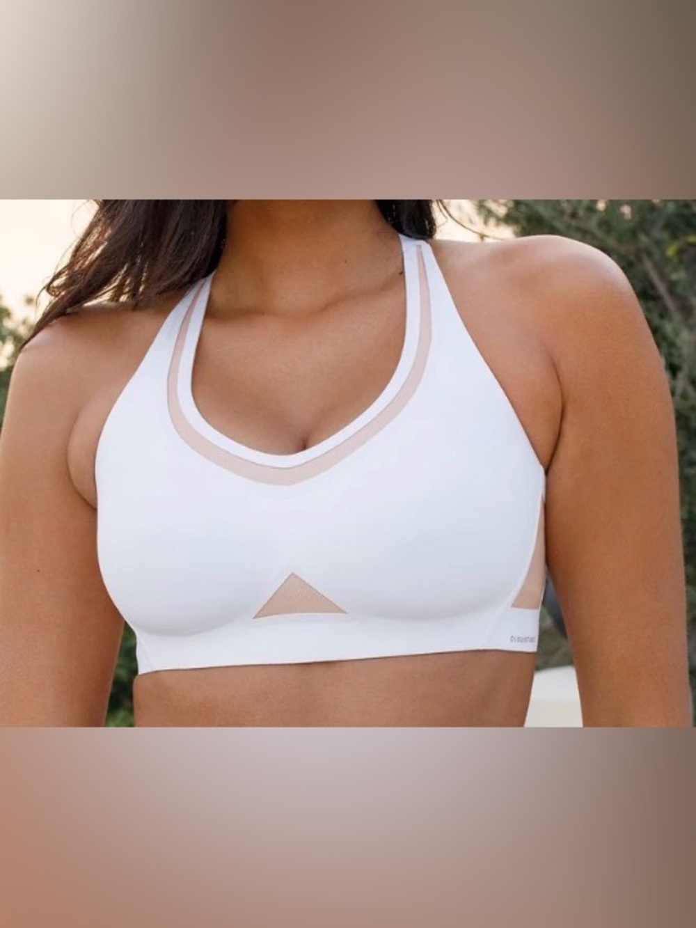 Honeylove CrossFlex Activity Bra Astral White Wireless Size Medium M CloudFuse